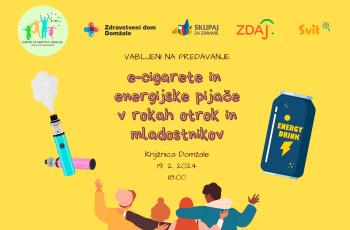 e-cigarete in energijske pijače v rokah otrok in mladostnikov